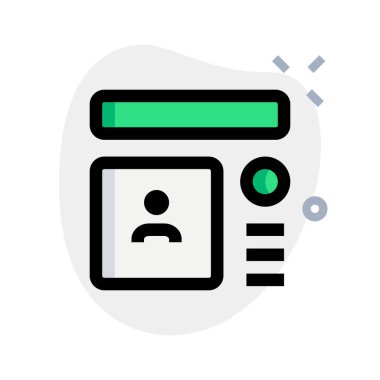 İnternette kullanıcı profili resim şablonu incelemesi