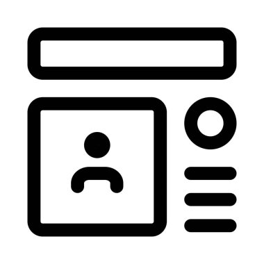 İnternette kullanıcı profili resim şablonu incelemesi