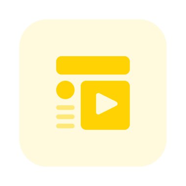 İnternete yüklenmiş video klibi sağda