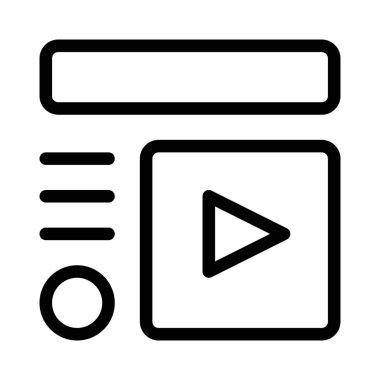 Bir sayfaya yerleştirilmiş video klipsi ile başlık