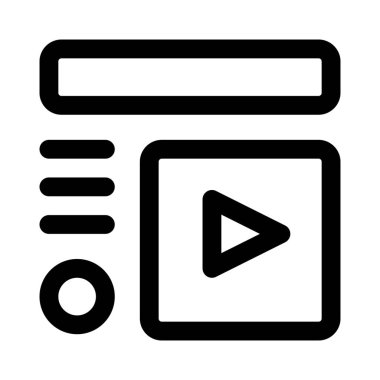 Bir sayfaya yerleştirilmiş video klipsi ile başlık