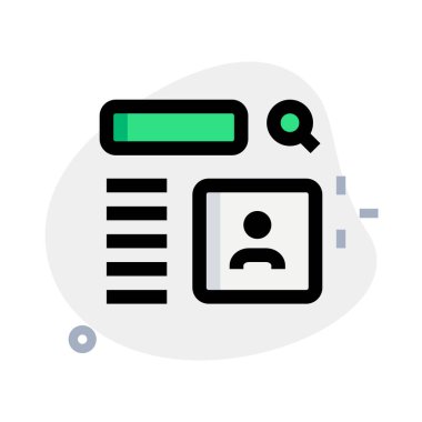 Kullanıcı bilgi veritabanı sol tarafta profil resmi ile arandı