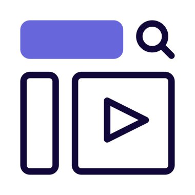 Arama çubuğuyla gömülü video klip