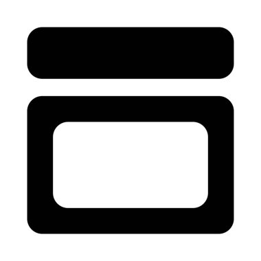 Üstü başlıklı dikdörtgen kutu çerçevesi