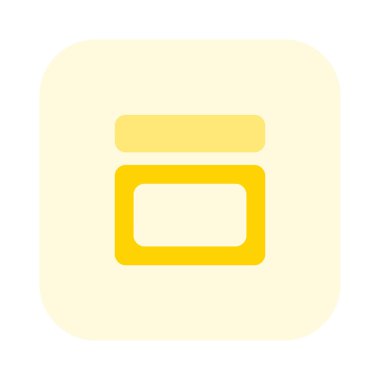 Üstü başlıklı dikdörtgen kutu çerçevesi