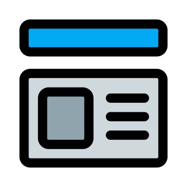 Başlık düzeni ile boş kimlik biçimi şablonu