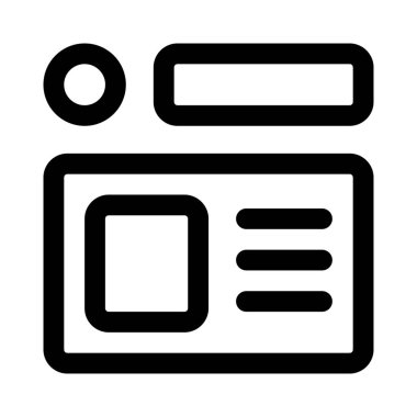 Boş profil resimli çalışan kartı