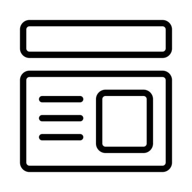 Üzerinde başlık olan öğrenci kimliği biçimi