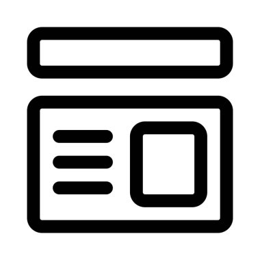 Üzerinde başlık olan öğrenci kimliği biçimi