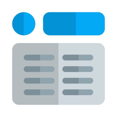 Düzenlenebilir çerçeve düzeninde düzenlenmiş paragraf gövdesi