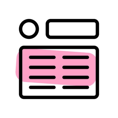 Düzenlenebilir çerçeve düzeninde düzenlenmiş paragraf gövdesi