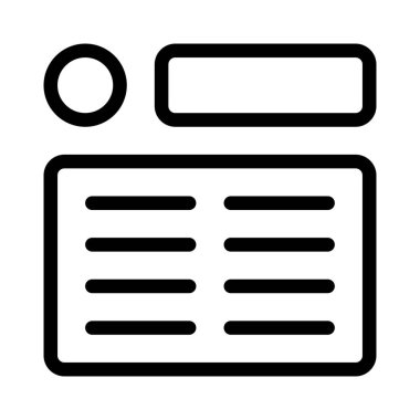 Düzenlenebilir çerçeve düzeninde düzenlenmiş paragraf gövdesi