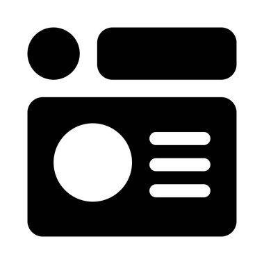 Beyaz bir arkaplanda izole edilmiş özgün hükümet kimlik belgesi