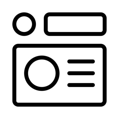 Beyaz bir arkaplanda izole edilmiş özgün hükümet kimlik belgesi