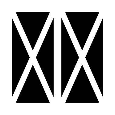 Çifte Çapraz tel çerçeve şablon tasarımı düzeni