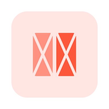 Çifte Çapraz tel çerçeve şablon tasarımı düzeni