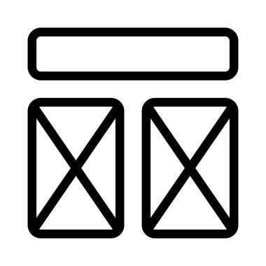 Üzerinde başlık olan yeni tasarım çapraz çerçeve tasarımı