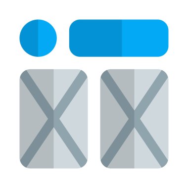 Çift son çapraz çerçeve tasarım şablonu düzeni