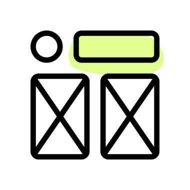 Çift son çapraz çerçeve tasarım şablonu düzeni