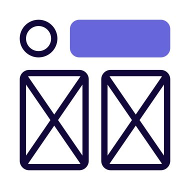 Çift son çapraz çerçeve tasarım şablonu düzeni