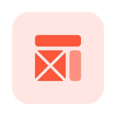 Sol tarafta yan çubuklarla çapraz tel çerçeve