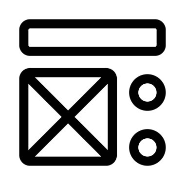 Çapraz çerçeve montajı çubuk ve yuvarlak blok üst görünümü