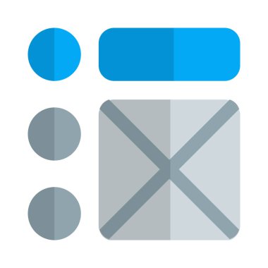 Çapraz çerçeve montajlı çoklu yuvarlak çubuk üst görünümü