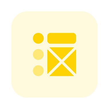 Çapraz çerçeve montajlı çoklu yuvarlak çubuk üst görünümü