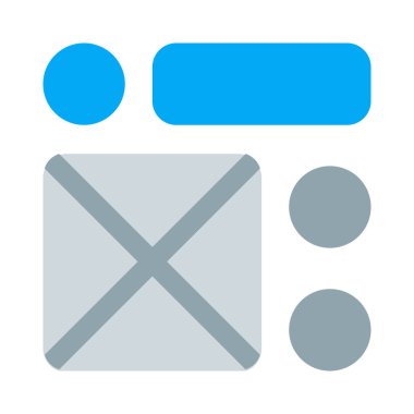 Yuvarlak çubuk ve çapraz çerçeve ile karışık malzeme