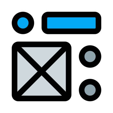 Yuvarlak çubuk ve çapraz çerçeve ile karışık malzeme