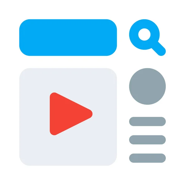 Live Streaming Video Vorlagen Analyse Informationen — Stockvektor