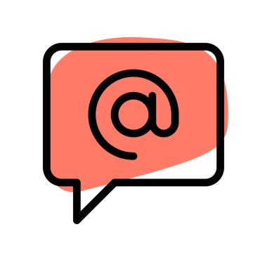 e- posta adresi, vektör illüstrasyonu 