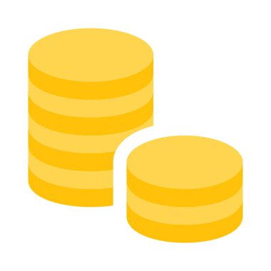 Gümüş para yığını Değerli hazine koleksiyonu