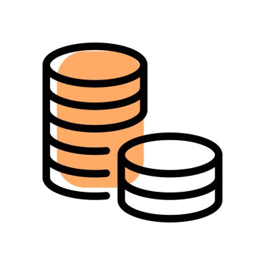 Gümüş para yığını Değerli hazine koleksiyonu