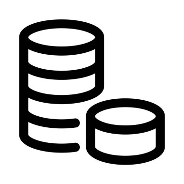 Gümüş para yığını Değerli hazine koleksiyonu