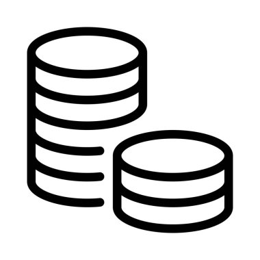 Gümüş para yığını Değerli hazine koleksiyonu