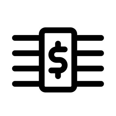 Etiket slipli USD banknotları demeti