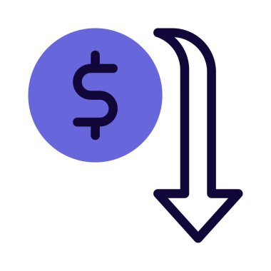 Dolar parasının devalüasyonu, değer kaybı mali düşüş eğilimi