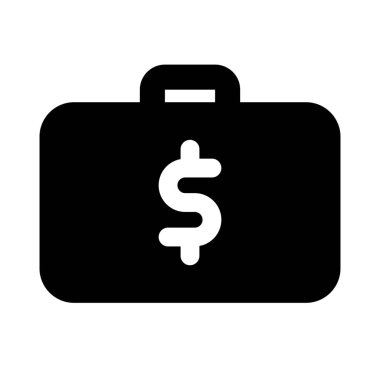 iş çantası beyaz bir arkaplanda izole edildi