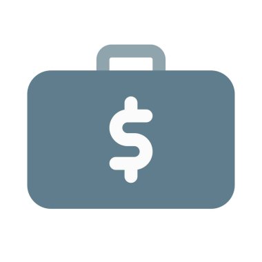 iş çantası beyaz bir arkaplanda izole edildi