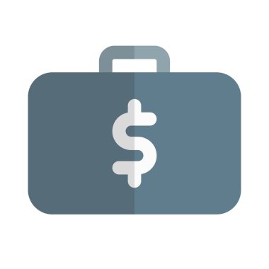 iş çantası beyaz bir arkaplanda izole edildi