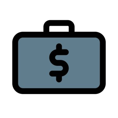 iş çantası beyaz bir arkaplanda izole edildi