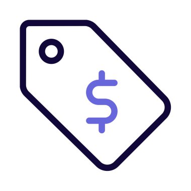 Alışveriş merkezi fiyat etiketi için dolar para etiketi