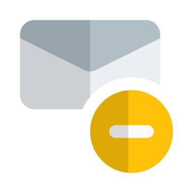 E- posta iletisini, vektör illüstrasyonunu sil 