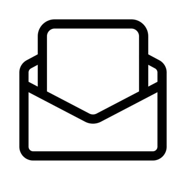 e-posta belge eklentisi, vektör illüstrasyonu 