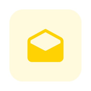 Alınan e- postayı oku, vektör illüstrasyonu 