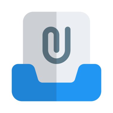 posta kutusu eklentisi, vektör illüstrasyonu 