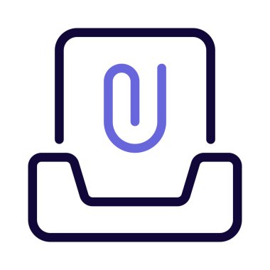 posta kutusu eklentisi, vektör illüstrasyonu 