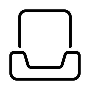 Gelen kutusu belge eklentisi, vektör illüstrasyonu 