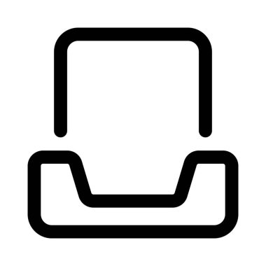 Gelen kutusu belge eklentisi, vektör illüstrasyonu 